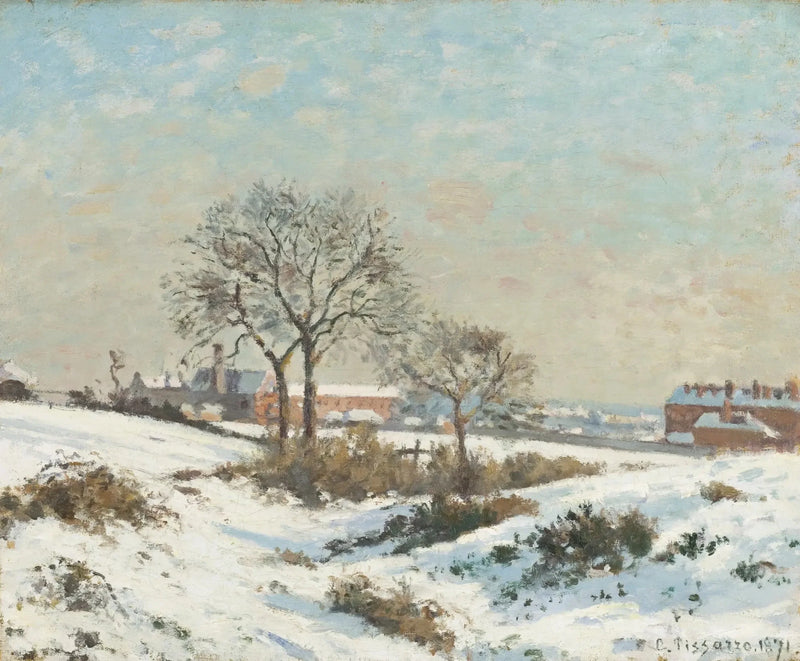 Sneeuwlandschap in South Norwood - Camille Pissarro