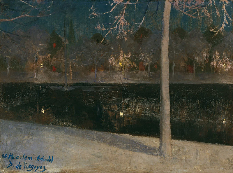 Sneeuwlandschap 's nachts. Haarlem - Darío de Regoyos