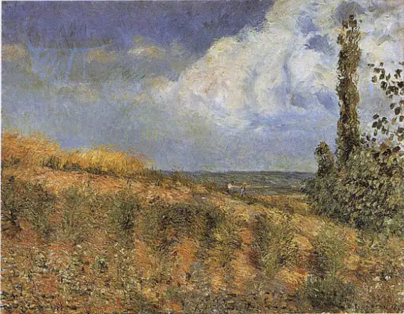 Landschap, omgeving van Pontoise - Camille Pissarro