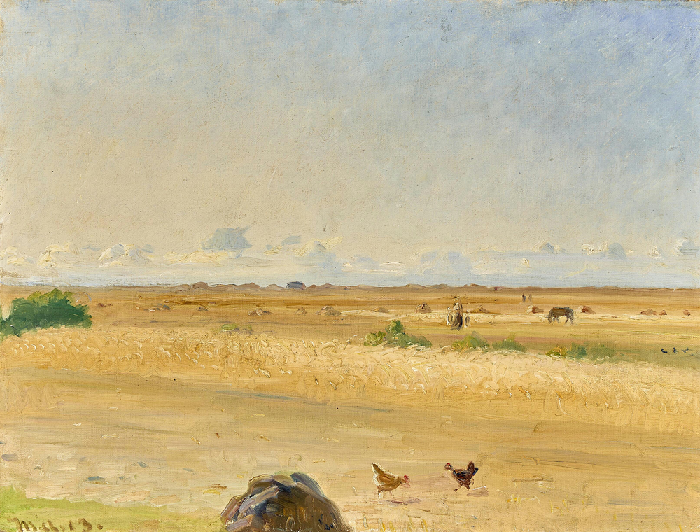 Paysage estival danois au sud de Skagen. - Michael Peter Ancher image 1 reproduction réalisée par Alpha Reproduction