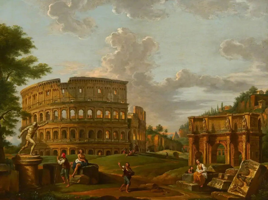 Landschap en klassieke Romeinse ruïnes - Giovanni Paolo Panini

Source:
Paysage et ruines classiques romains - Giovanni Paolo Panini