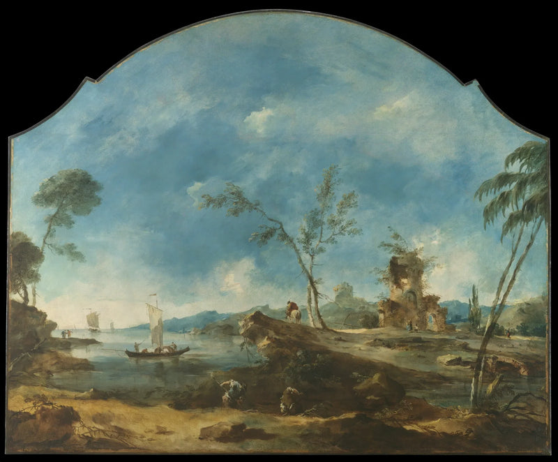 Fantastisch landschap - Francesco Guardi