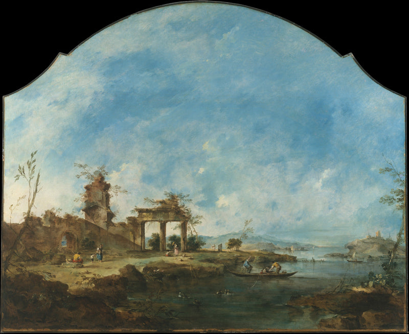 Fantasie landschap - Francesco Guardi