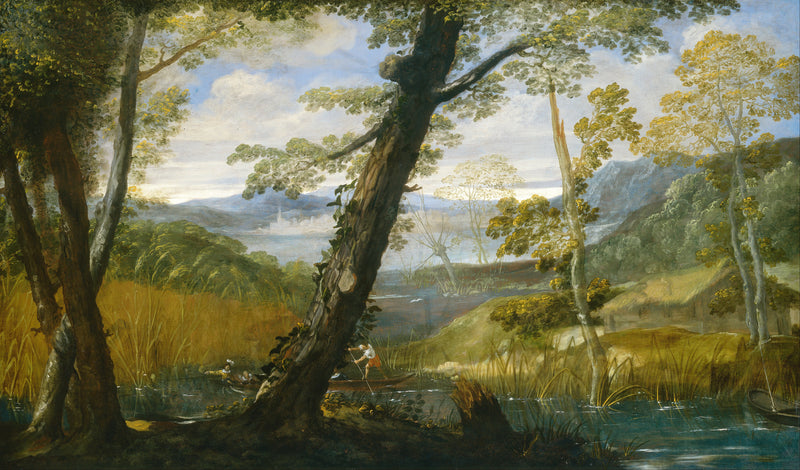 Rivierlandschap - Annibale Carracci