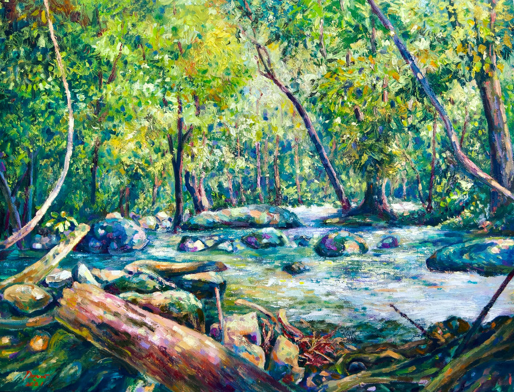 Forest Landscape - Kanchana | 50 x 40 cm Reproductions de tableaux à la peinture à l’huile