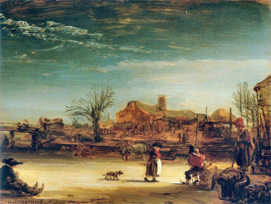 Winterlandschap - Rembrandt