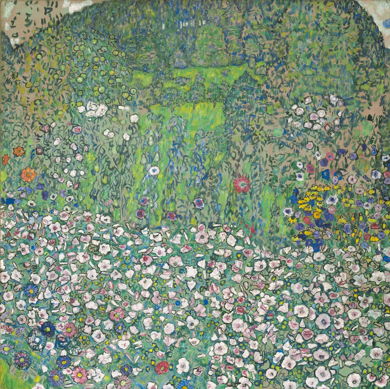 Tuinlandschap met een heuveltop - Gustav Klimt