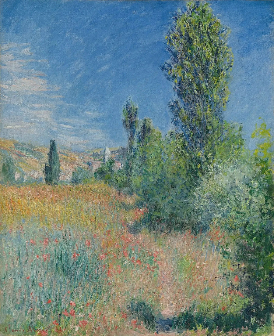 Landschap op Saint-Martin Island W679 - Claude Monet