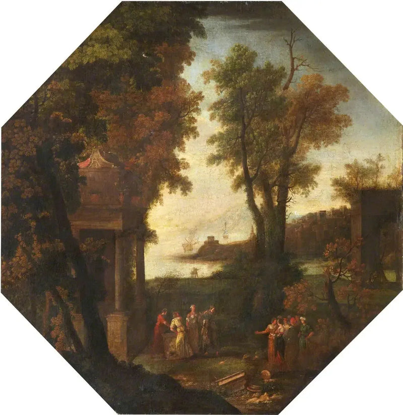 Italiaanse landschap - Claude Lorrain