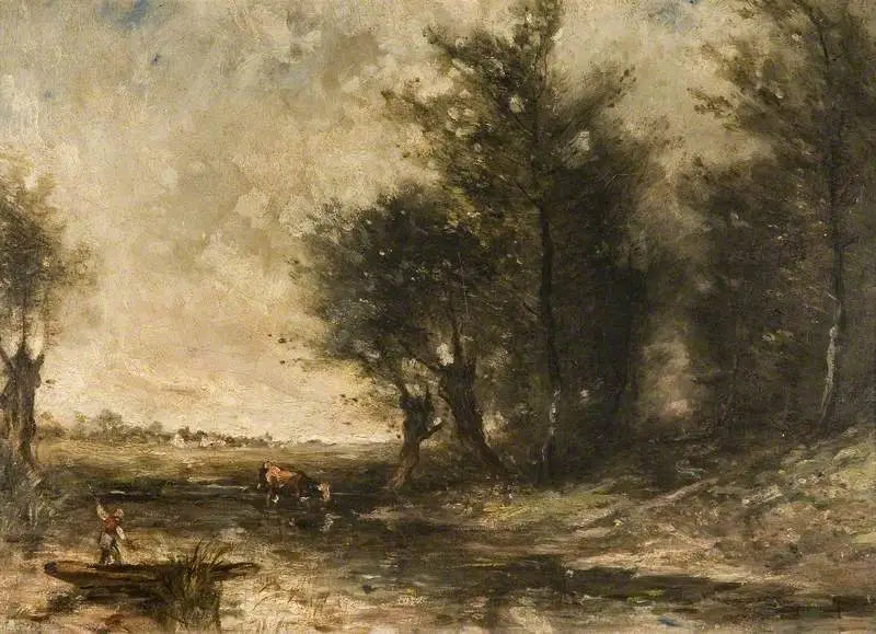 Landschap - Jean-Baptiste Camille Corot