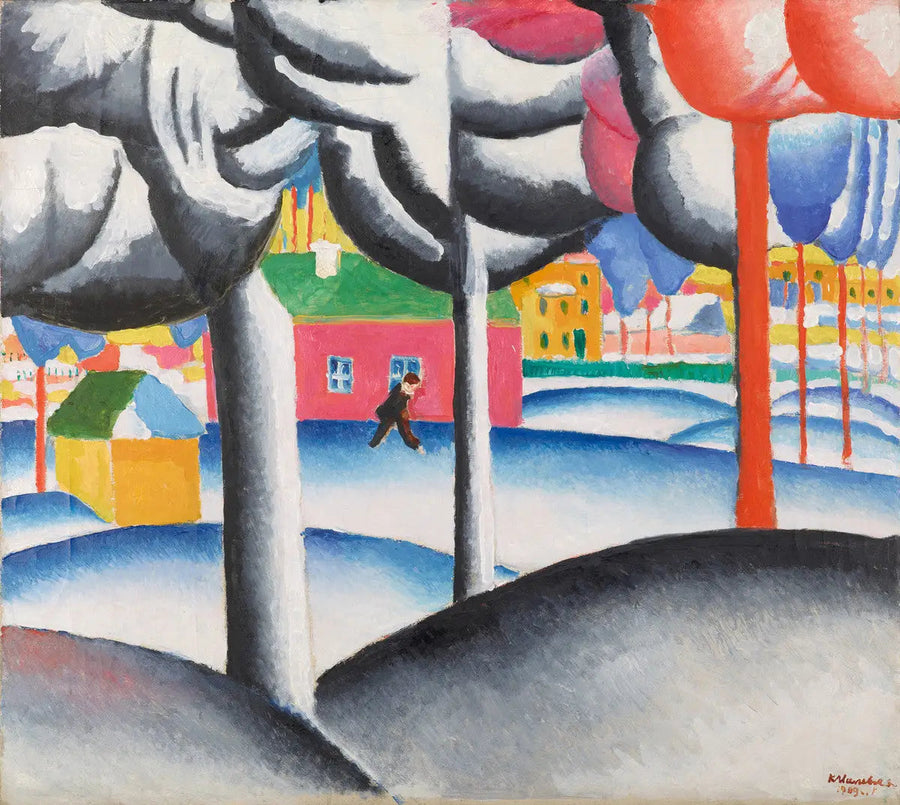 Landschap (De Winter) - Kazimir Malevich