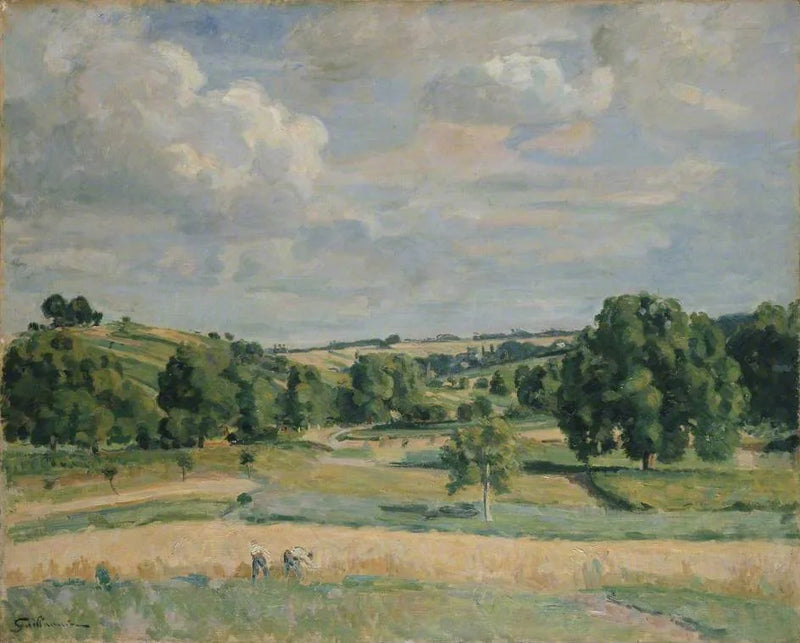 Landschap: De oogstperiode in de Somme-vallei - Armand Guillaumin