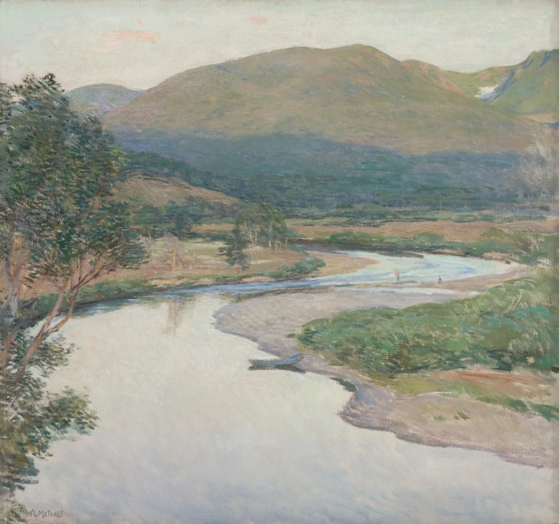 Landschap: De rivier - Willard Metcalf