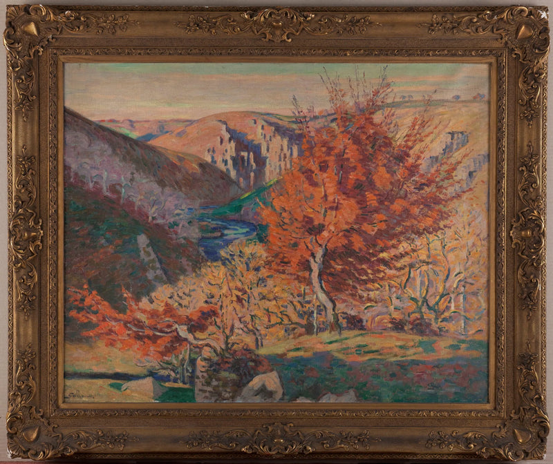 Landschap, de rots van de Weefster - Armand Guillaumin