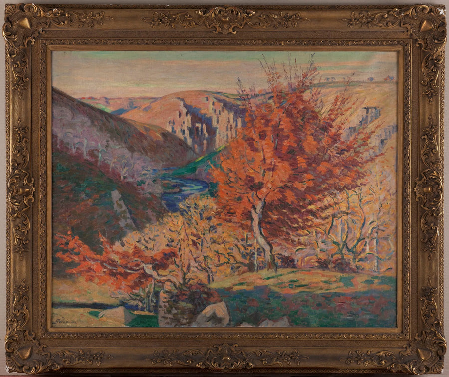 Landschap, de rots van de Weefster - Armand Guillaumin