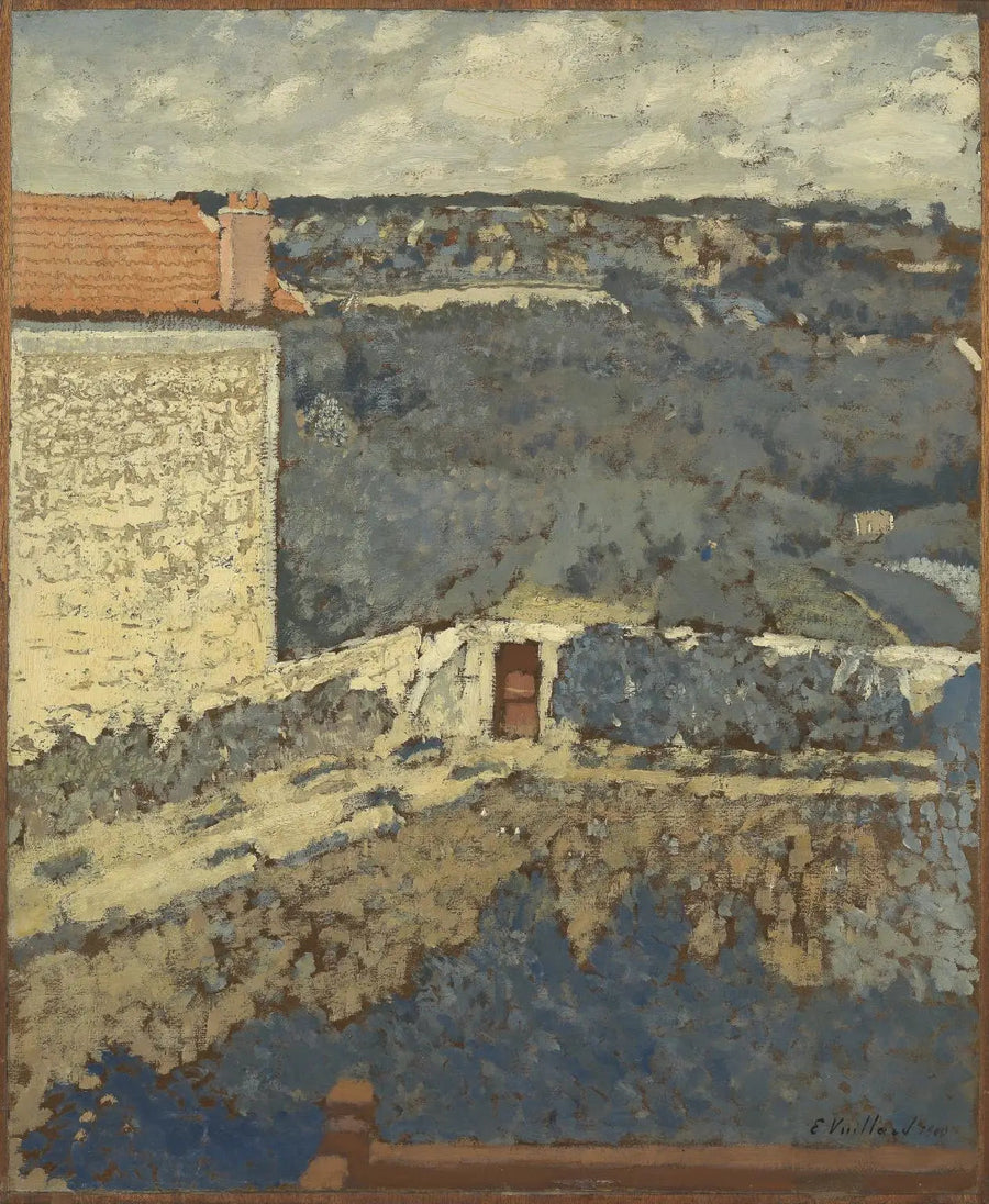 Landschap - Huis aan de linkerkant - Édouard Vuillard