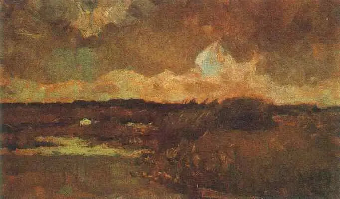 Moerassig landschap - Vincent van Gogh