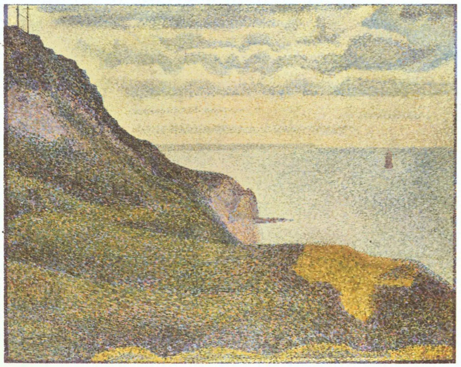 Zeelandschap bij Port-en-Bessin, Normandië - Georges Seurat