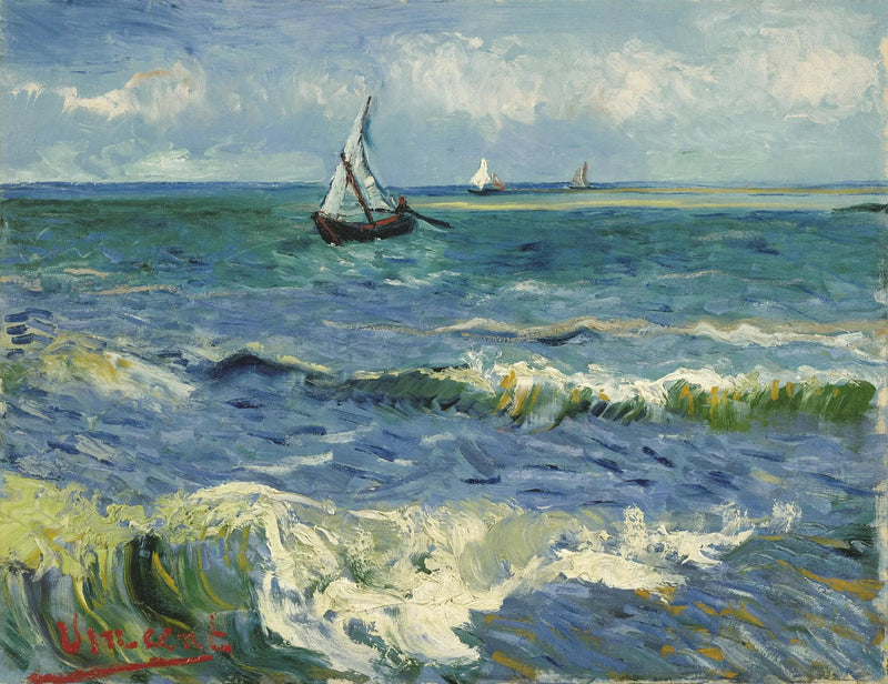 Zeelandschap nabij de Saintes-Maries-de-la-Mer - Vincent van Gogh