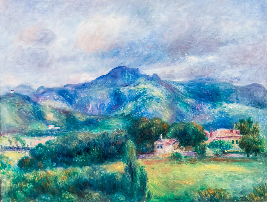 Landschap met berg - Pierre-Auguste Renoir