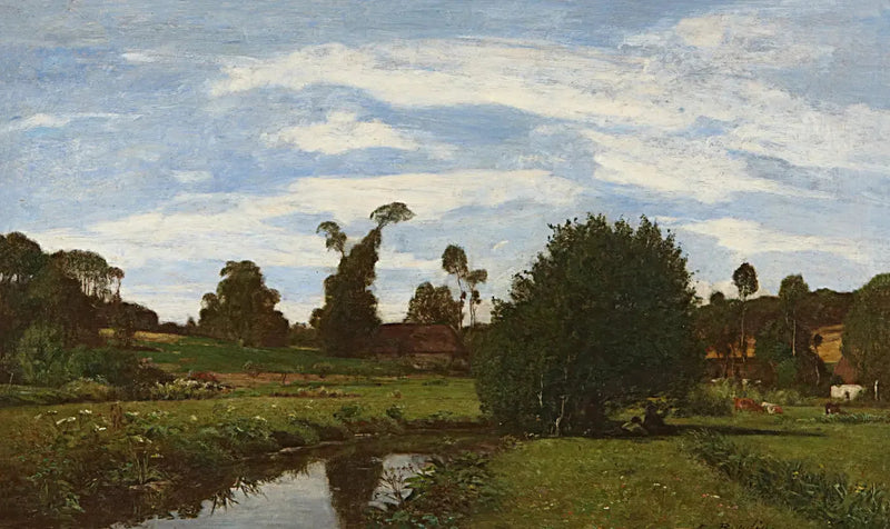 Normand landschap - Eugène Boudin