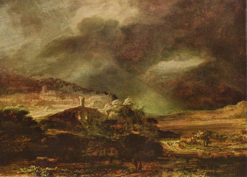 Stormlandschap - Rembrandt