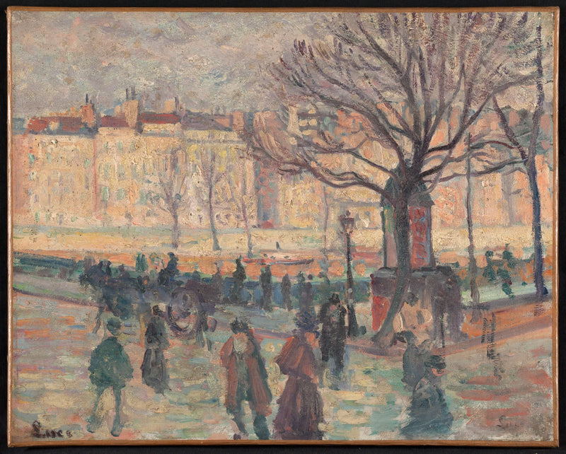 Parijse landschap. Oever van de Seine - Maximilien Luce