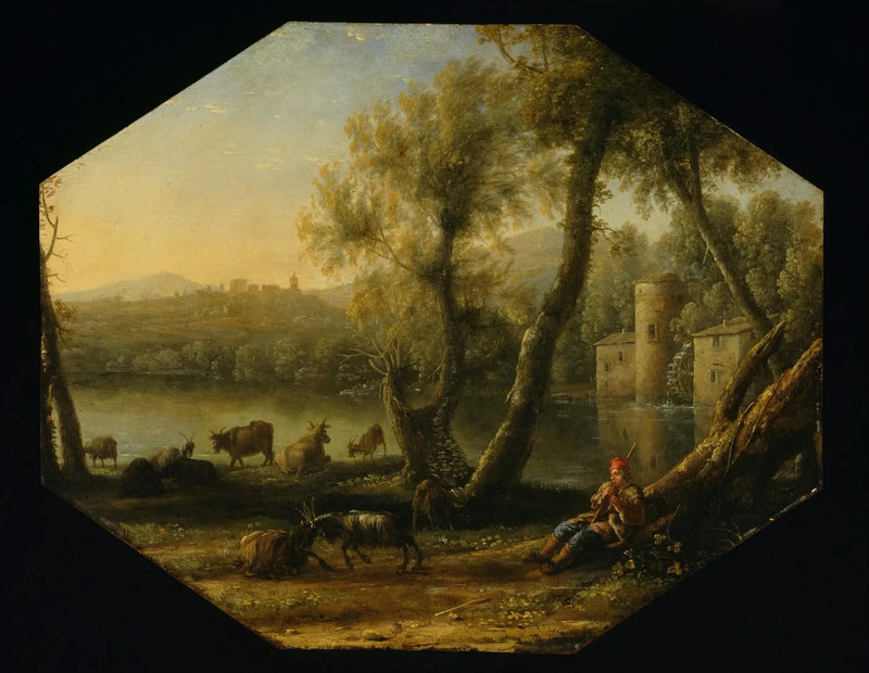 Pastoraal landschap - Claude Lorrain