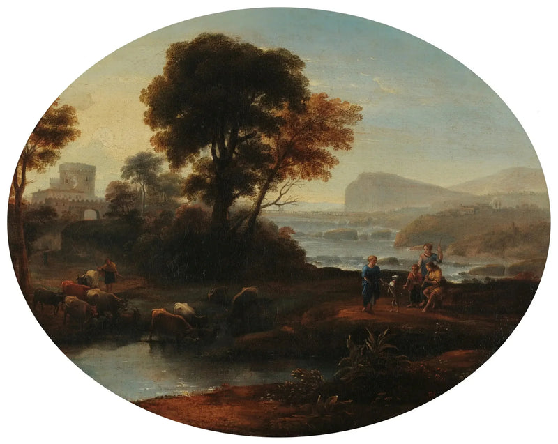 Pastoraal landschap - Claude Lorrain