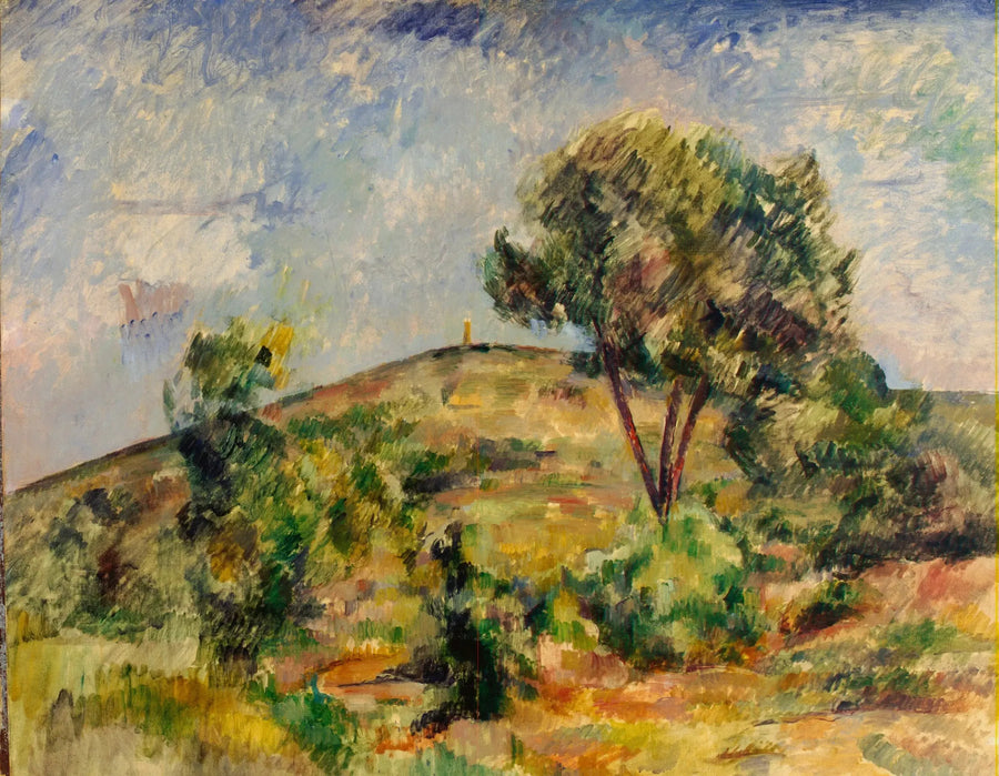 Landschap nabij Aix met de toren van Caesar - Paul Cézanne