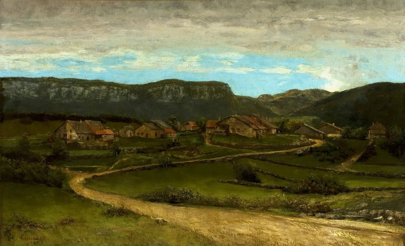 Landschap bij Ornans. - Gustave Courbet