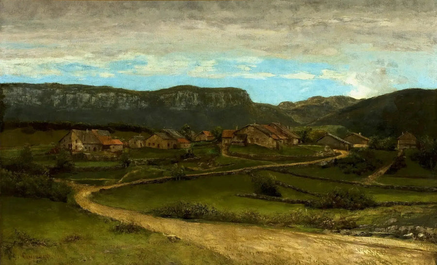 Landschap bij Ornans. - Gustave Courbet