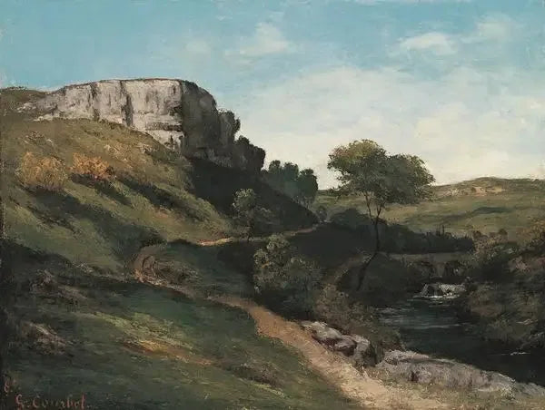 Landschap bij Maisières - Gustave Courbet