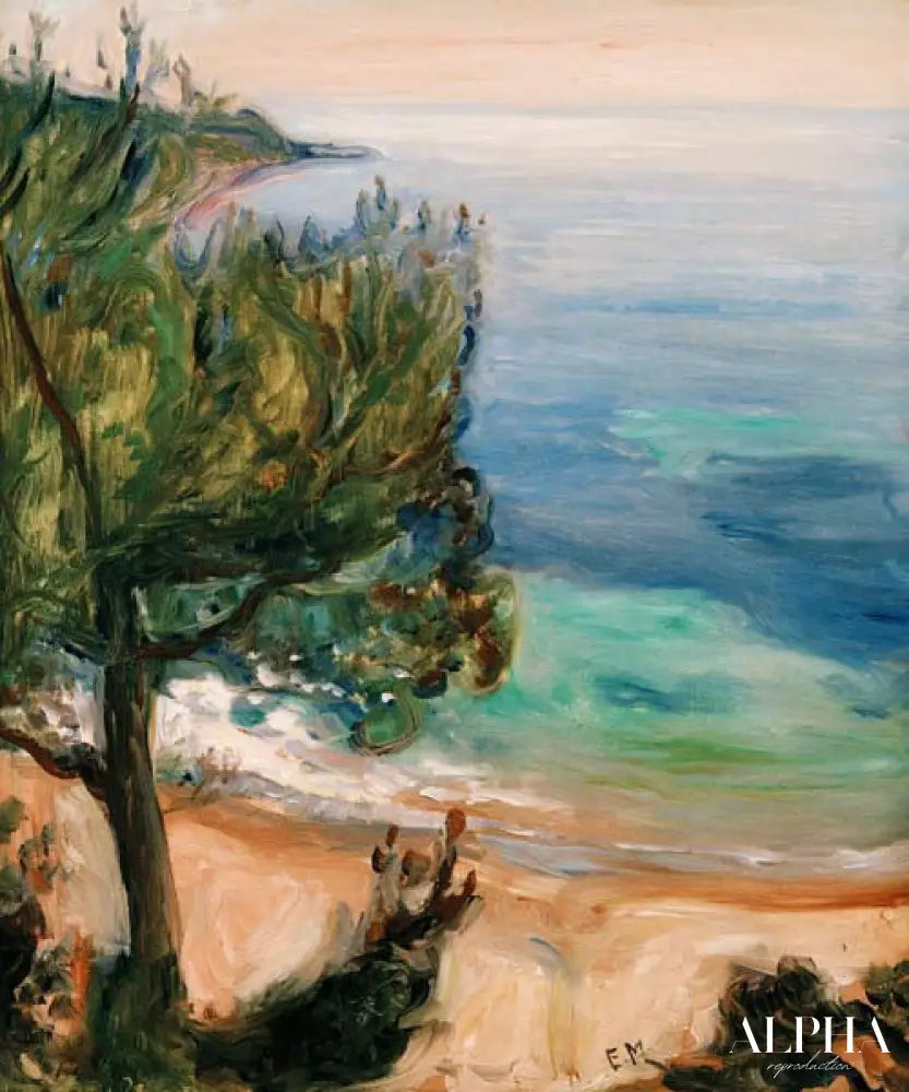 Paysage près de Nice - Edvard Munch - Reproductions de tableaux et peintures haut de gamme