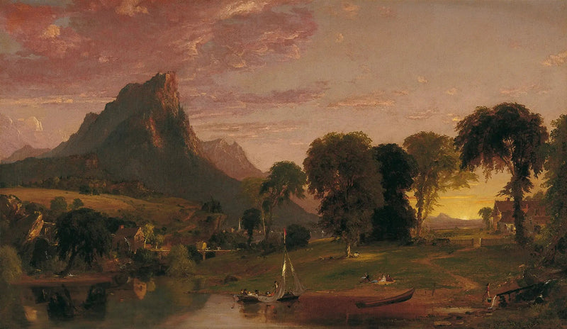 Landschap bij Sherburne, Chenango County, New York - Jasper Francis Cropsey