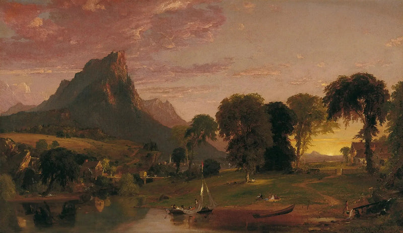Landschap bij Sherburne, Chenango County, New York - Jasper Francis Cropsey