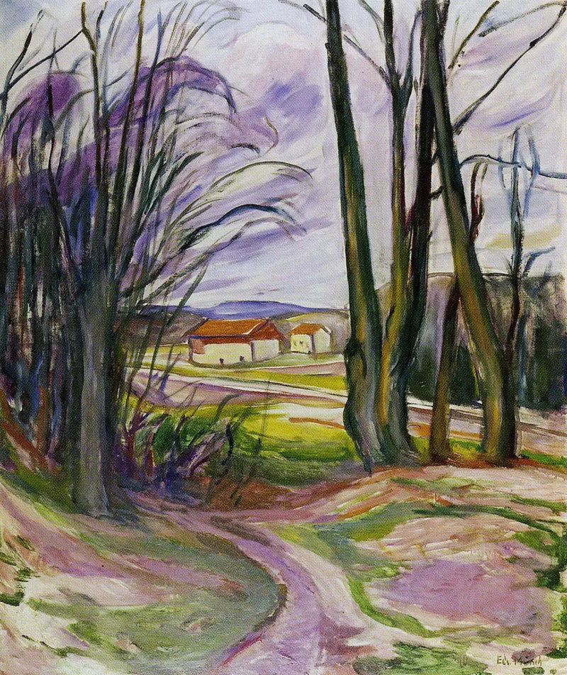 Landschap nabij Skøyen - Edvard Munch
