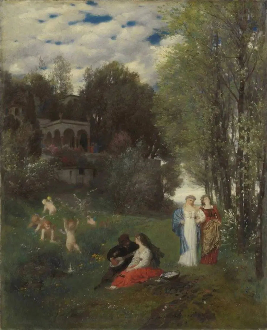 Ideaal lenteboslandschap - Arnold Böcklin

Source:
Paysage printanier idéal - Arnold Böcklin