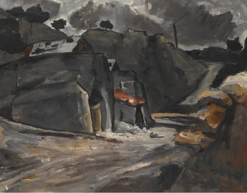 Provençaals landschap (Rotsen bij l'Estaque) - Paul Cézanne