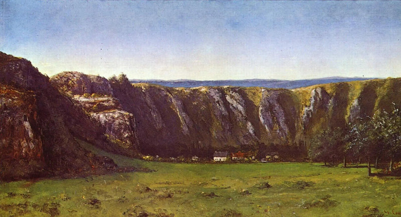 Rotslandschap in de omgeving van Flagey - Gustave Courbet