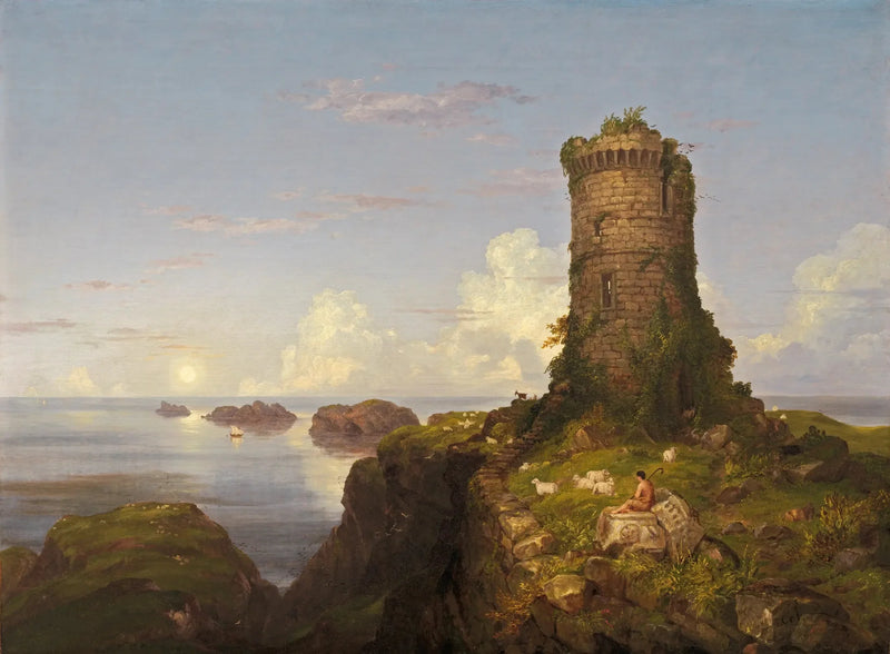 Romantisch landschap met vervallen toren - Thomas Cole

Source:
Paysage romantique avec tour ruinée - Thomas Cole