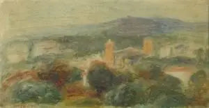 Landschap, Saint-Paul de Vence - Pierre-Auguste Renoir