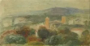 Landschap, Saint-Paul de Vence - Pierre-Auguste Renoir