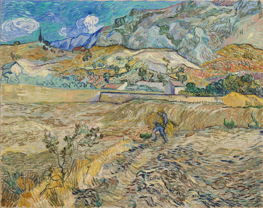 Landschap in Saint-Rémy - Vincent van Gogh