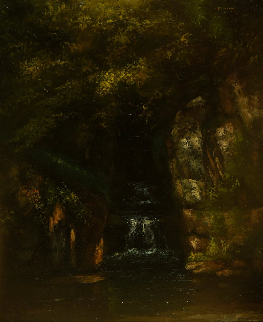 Landschap zonder hemel - Gustave Courbet