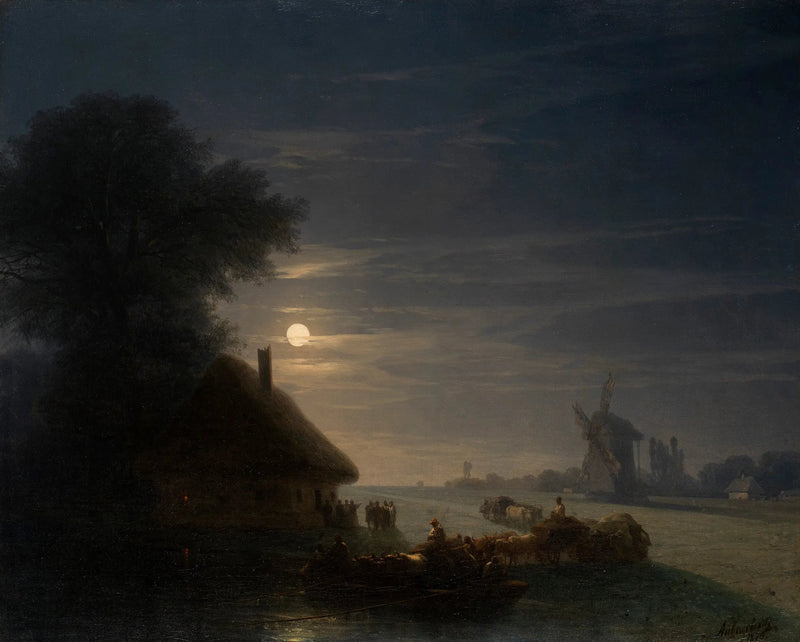 Oekraïens landschap 's nachts - Ivan Aïvazovski

Source:
Paysage ukrainien de nuit - Ivan Aïvazovski