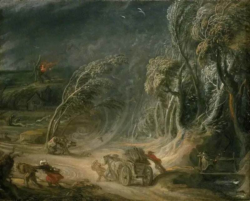 Landschap: Een storm - Peter Paul Rubens