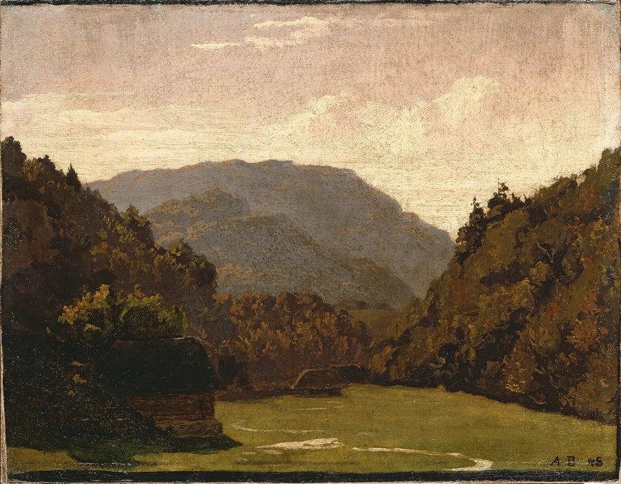 Glooiend landschap met houten hutten en een beekje in de vlakte - Arnold Böcklin

Source:
Paysage vallonné avec des cabanes en rondins et un ruisseau dans la plaine - Arnold Böcklin