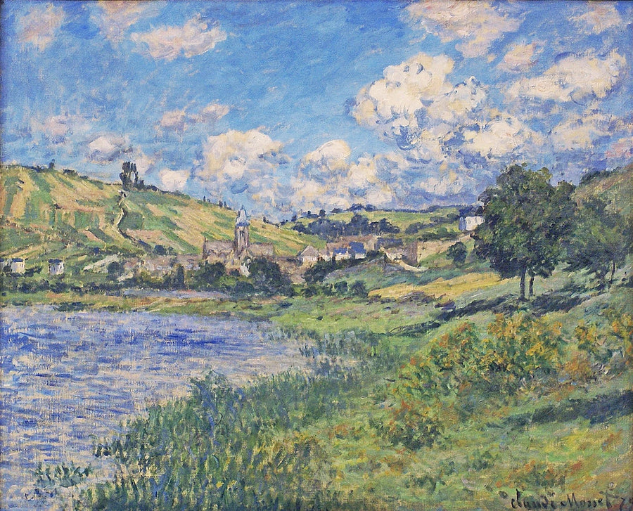 Landschap. Vétheuil W526 - Claude Monet