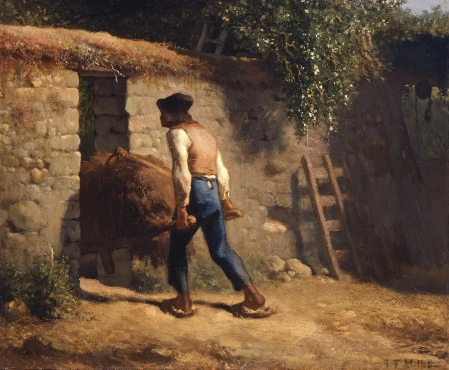 Boer met een kruiwagen - Jean-François Millet